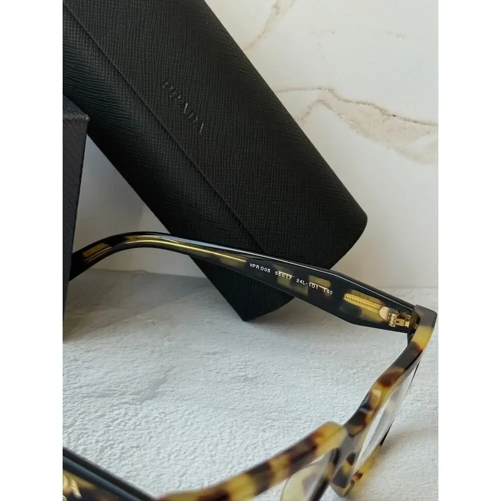 NEW Prada PR D02V Tortoise Brown Rectangular Frames - Picture 7 of 7